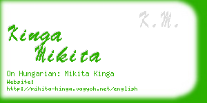 kinga mikita business card